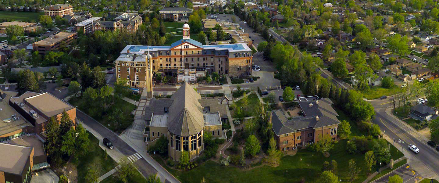aerial view of Northwest Denver campus