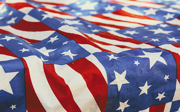 american flag quilting fabric