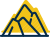 Blue and Gold mountain icon