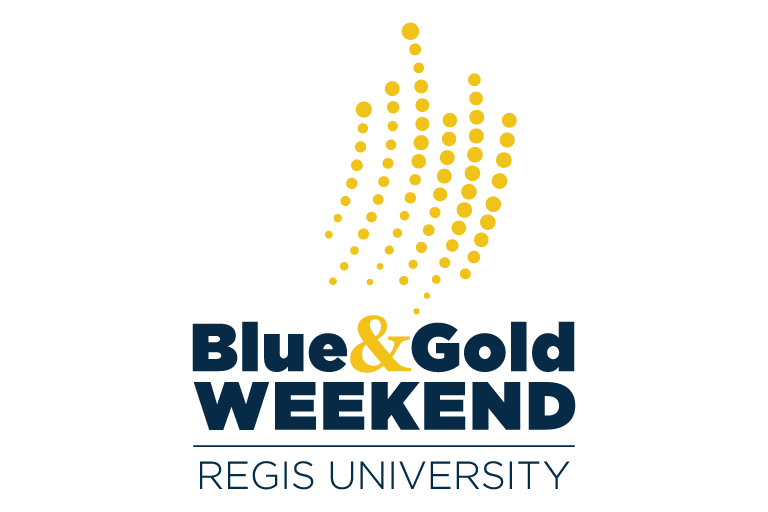 Blue & Gold Weekend | Regis University logo