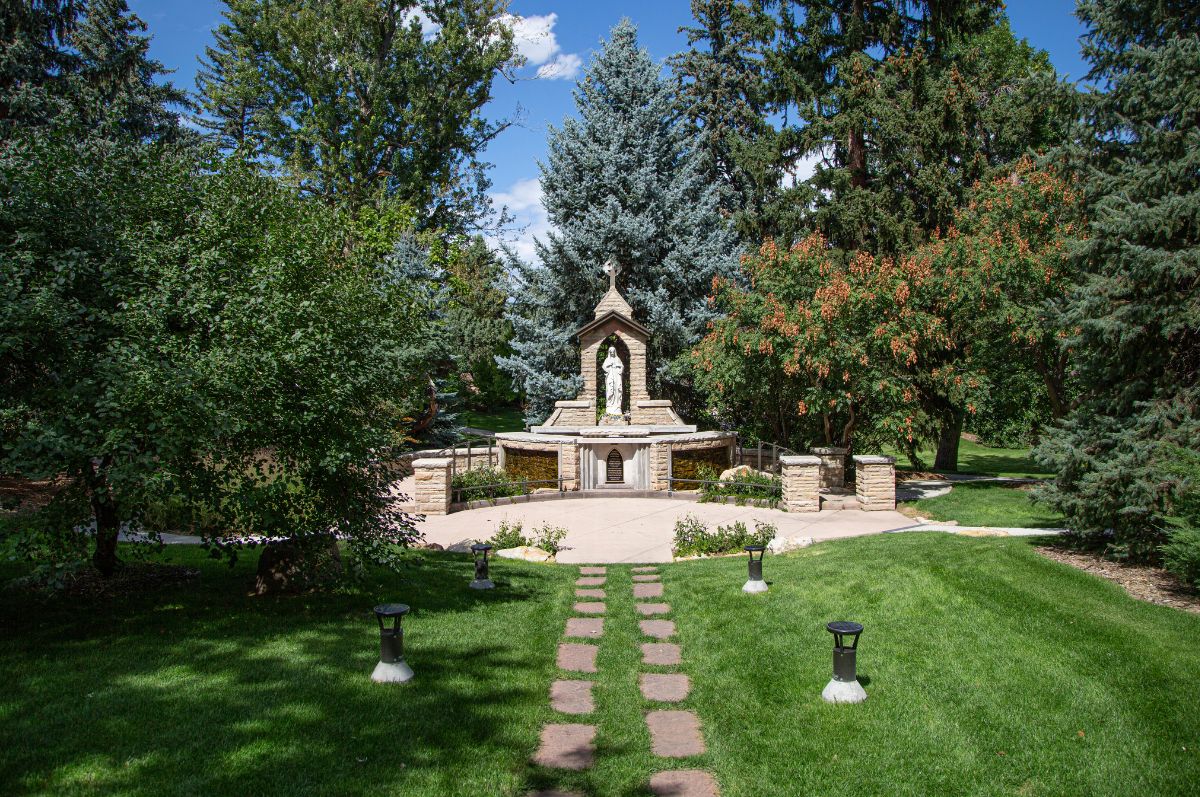 Lady of Loretto Grotto on Regis University campus