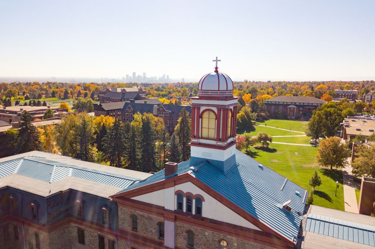 aerial image of Regis University