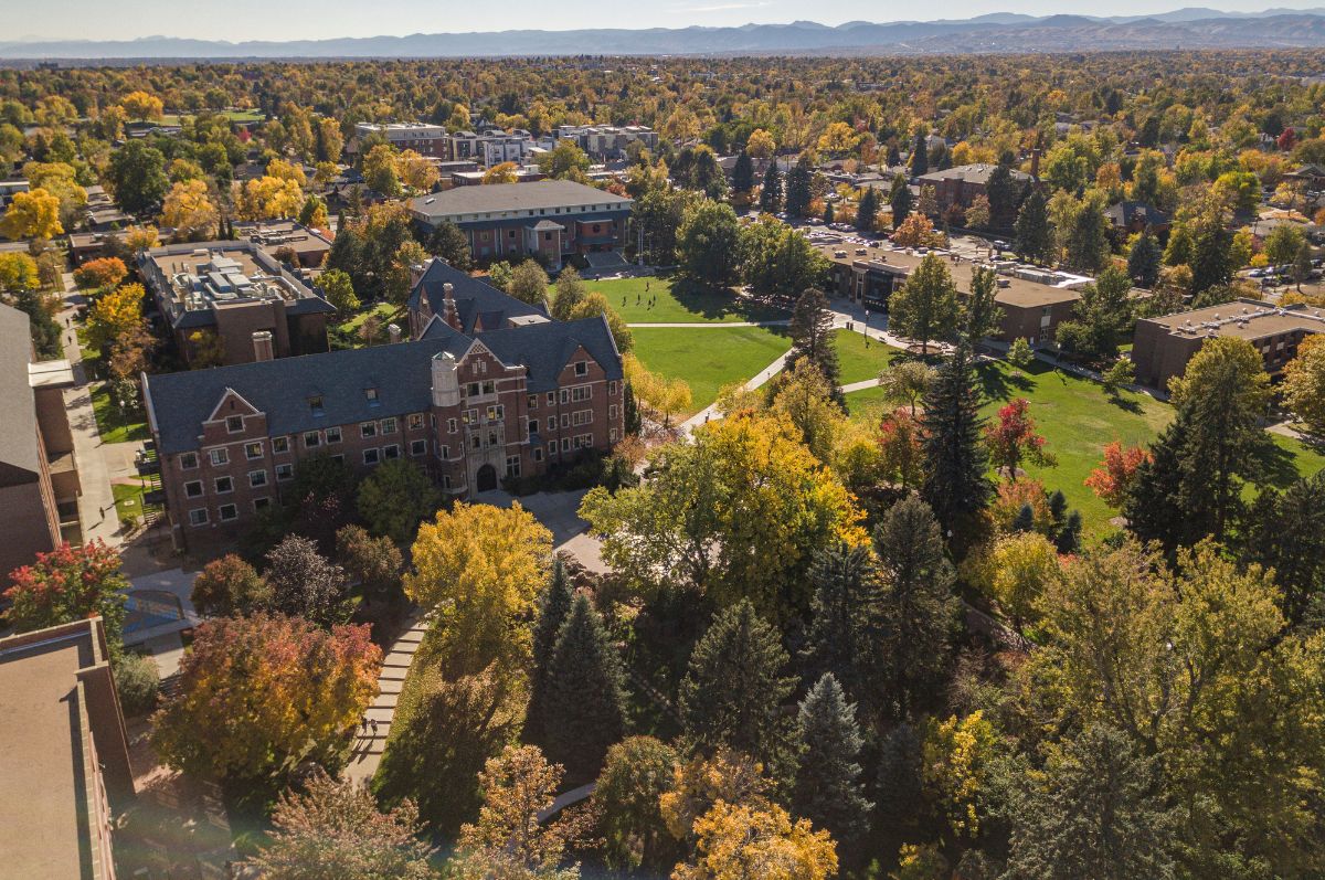 aerial image of Regis University